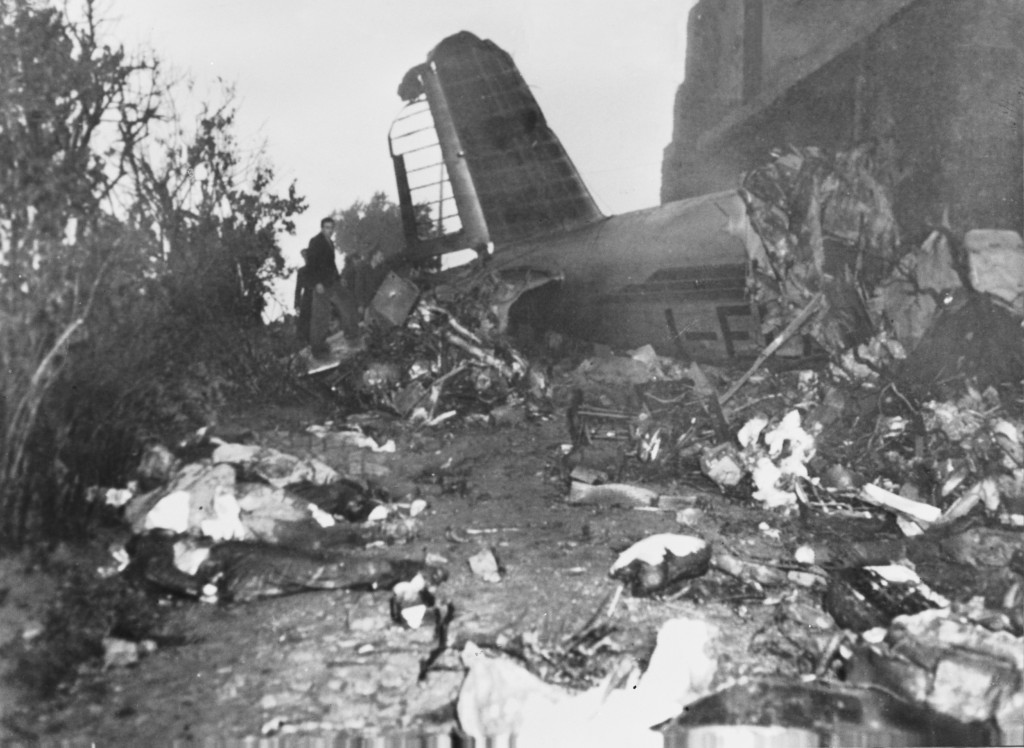 بقایای هواپیمای تورینو در فاجعه سوپرگا