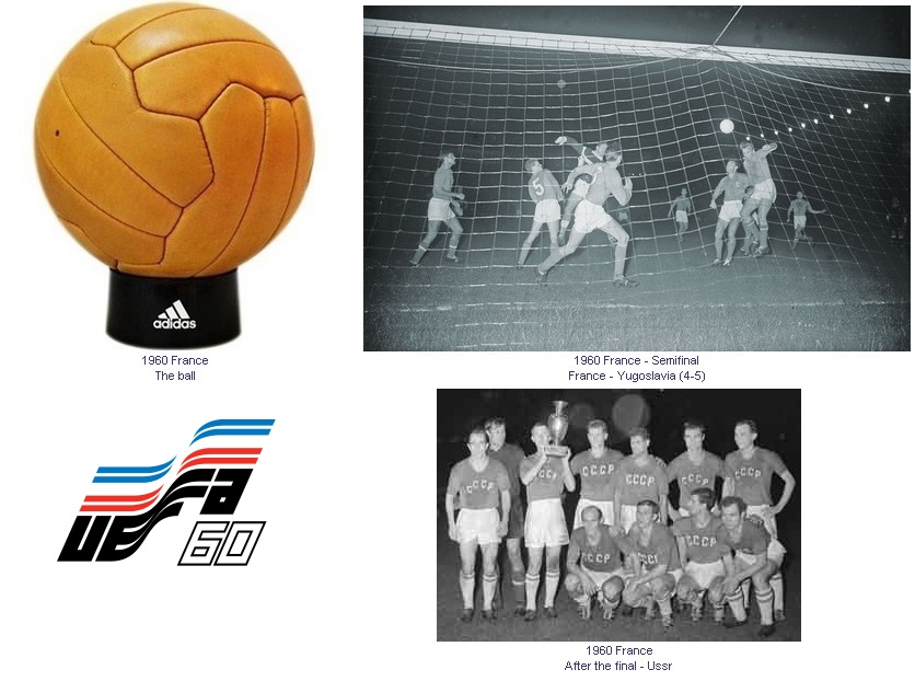 تصاویری از توپ و لوگوی رسمی یورو 1960، پرگل ترین بازی رقابت ها و جام قهرمانی شوروی