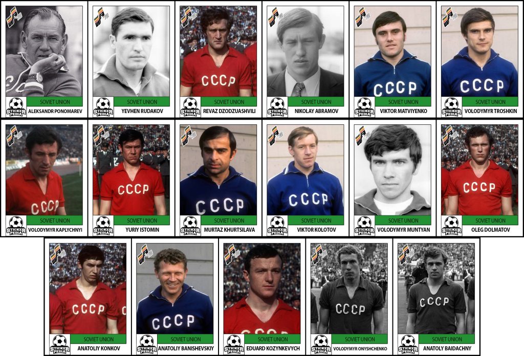 ترکیب تیم ملی شوروی در یورو 72