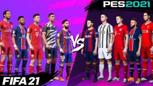 مقایسه PES 21 و FIFA 21