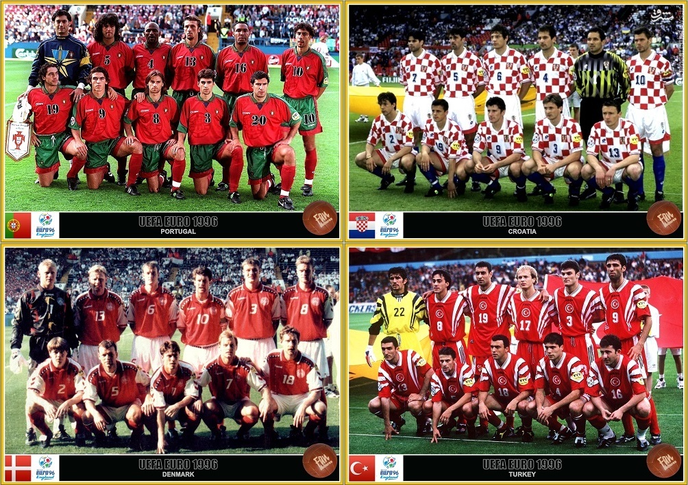تیم های گروه D در یورو 96