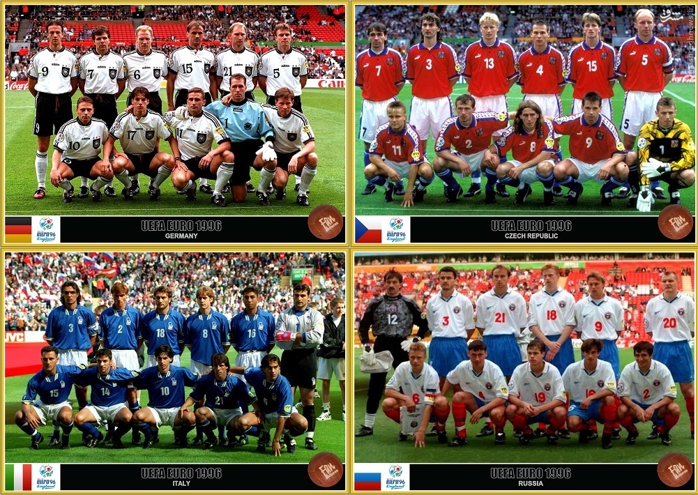 تیم های گروه C در یورو 96