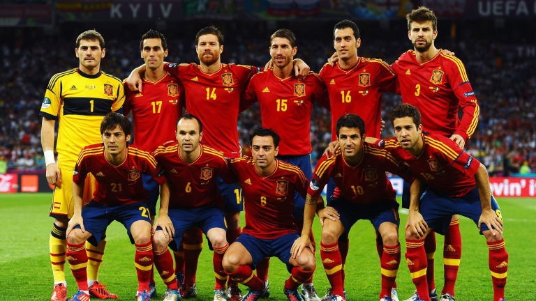 ترکیب تیم ملی اسپانیا در یورو 2012
