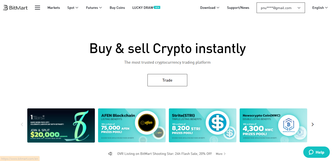 صرافی بیت مارت Bitmart.com؛ پلتفرم معاملات ارزهای دیجیتال