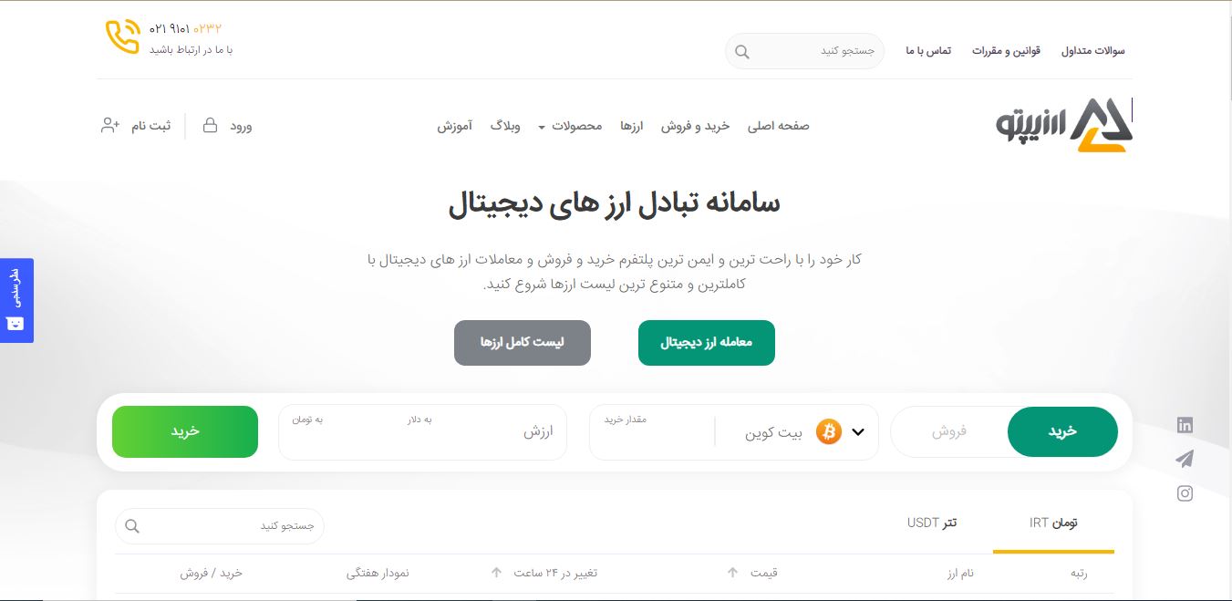 صرافی ارزیپتو؛ بستر معاملات خرید و فروش ارزهای دیجیتال