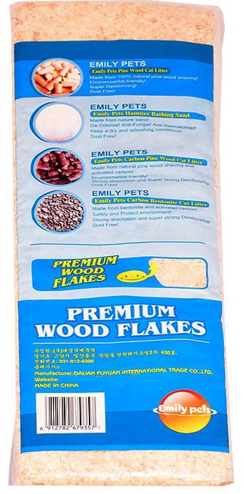 پوشال بستر جوندگان مدل PREMIUM WOOD FLAKES کد ORGANIC-FL