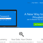 موتور جستجوی پری سرچ presearch homepage