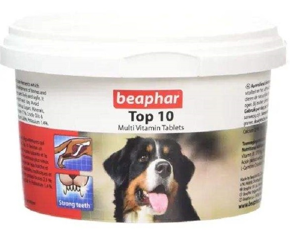 قرص مولتی ویتامین سگ بیفار مدل TOP 10