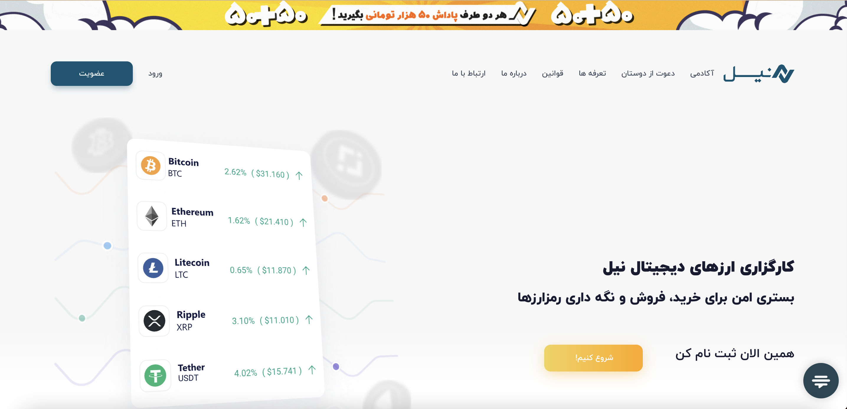 معرفی صرافی نیل مارکت neel.market؛ کارگزاری ارزهای دیجیتال