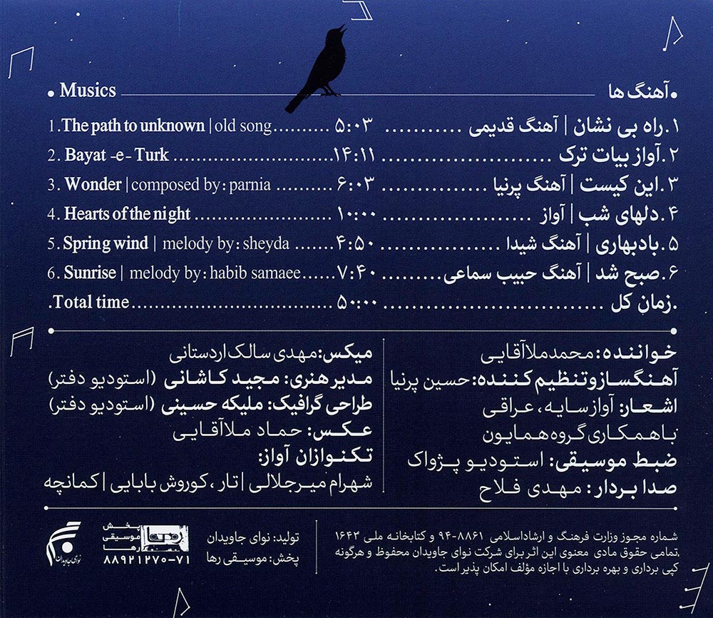 آلبوم کوچه سار شب از حسین پرنیا و محمد ملا آقایی