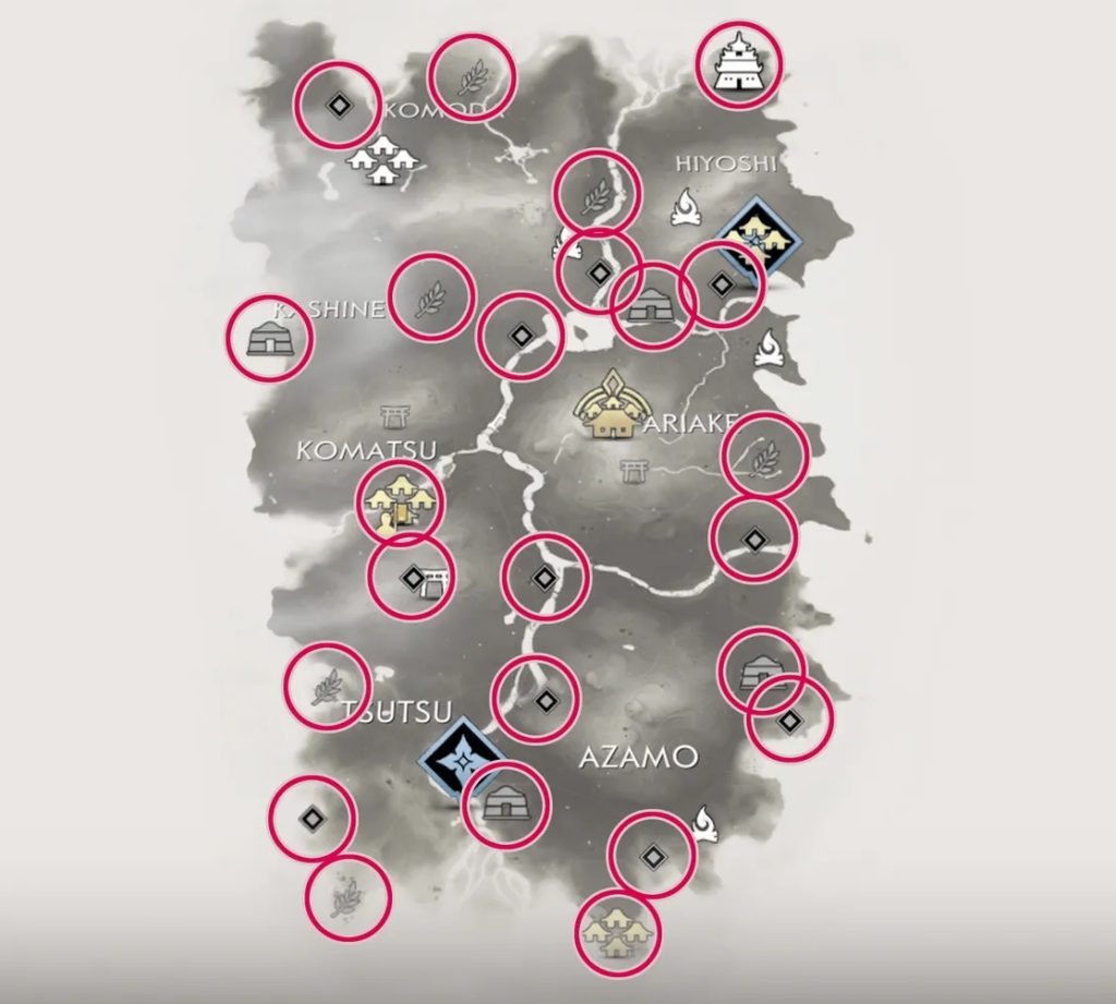 نقشه بازی شبح سوشیما