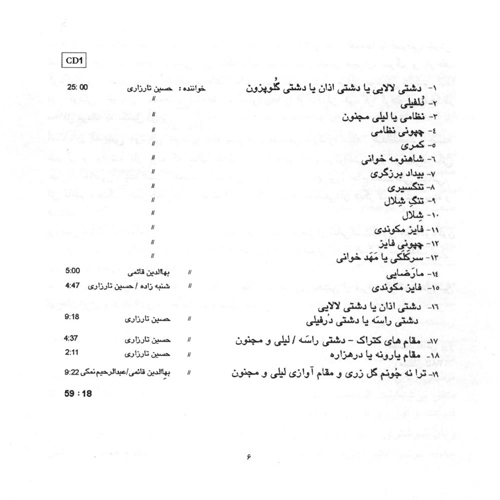 آلبوم موسیقی نواحی ایران – موسیقی شوشتر از مهشید نقاشپور