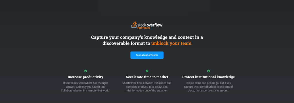 صفحه خانگی سایت فریلنسری stack overflow