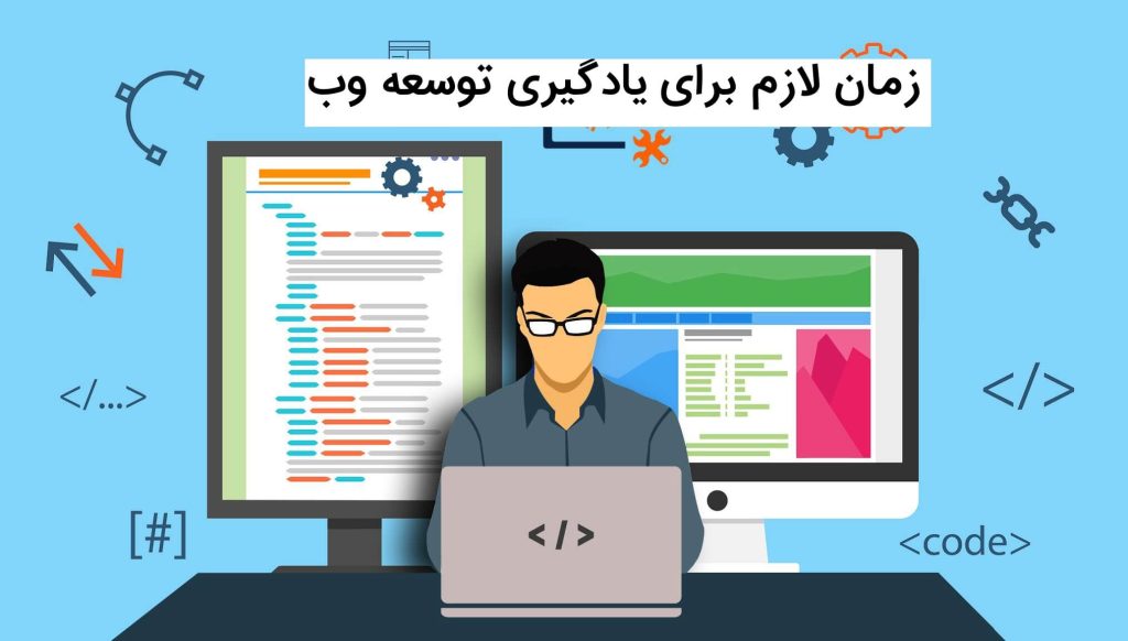 زمان مورد نیاز برای یادگیری توسعه وب