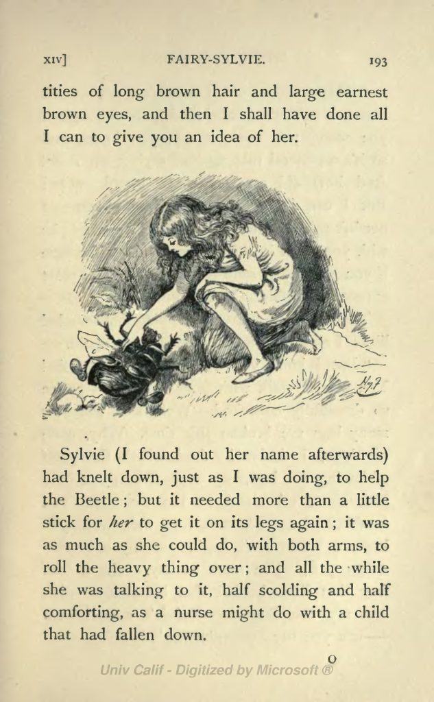 صفحه‌ای از کتاب سیلوی و برونو