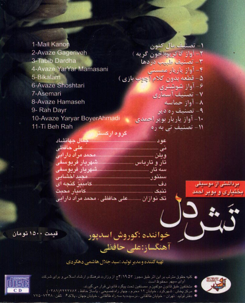 آلبوم تش دل از کوروش اسدپور و علی حافظی