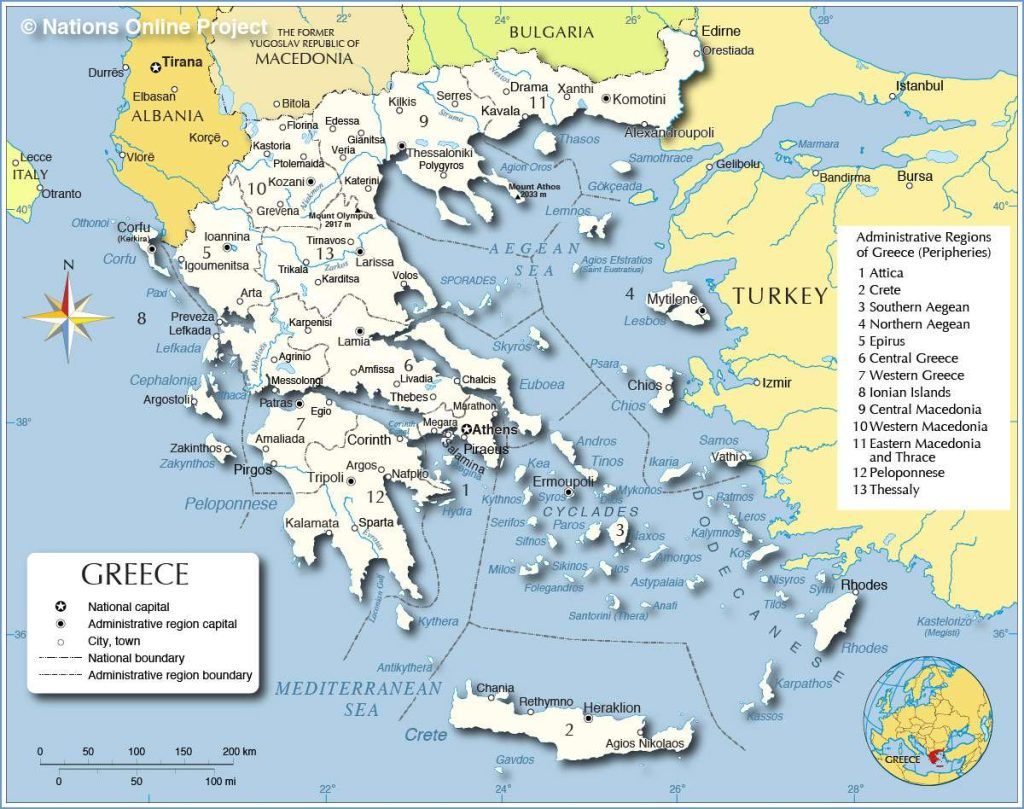 نقشه‌ی یونان