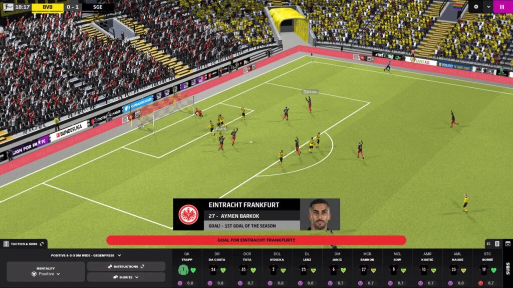 گرافیک بازی Football Manager 2023