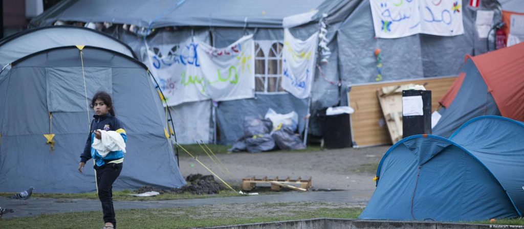 کمپ پناهندگان در بروکسل