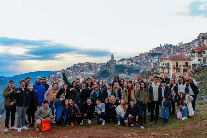 دانشجویان یک کالج آمریکایی در یونان
