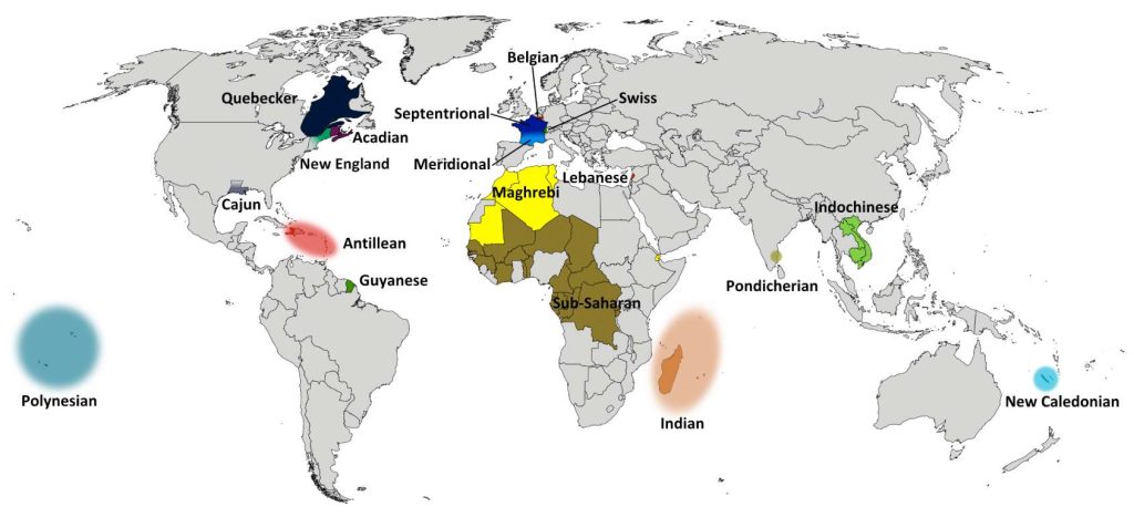 انواع زبان فرانسوی