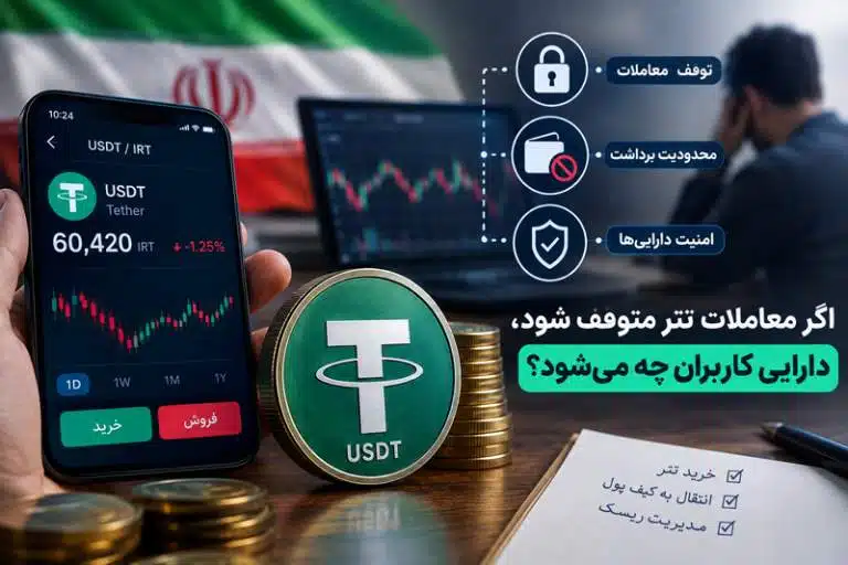 اگر معاملات تتر متوقف شود، دارایی کاربران چه وضعیتی پیدا میکند؟
